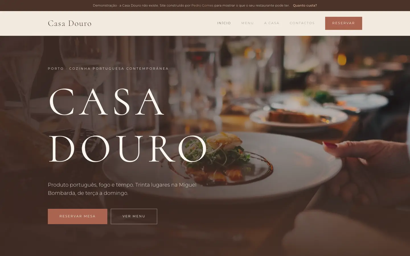 Casa Douro — página inicial