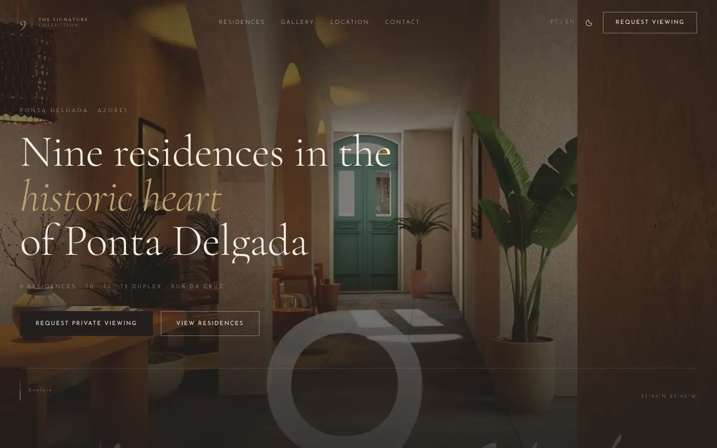 The 9 Residences — página inicial